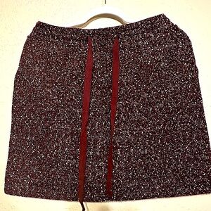 NWT Burgundy LOFT Fall/Winter Skirt: size M